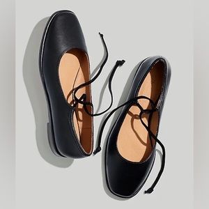 Madewell Normani Lace-up Ballet Flat